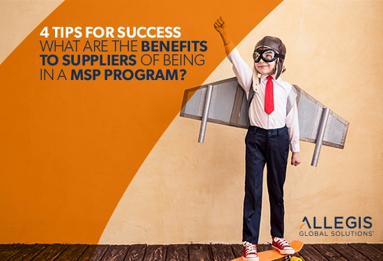 Benefits for suppliers in being in a MSP program